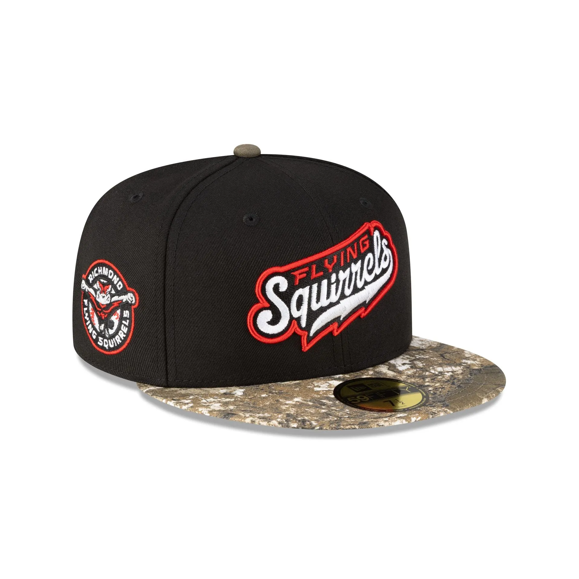 Richmond Flying Squirrels Realtree Visor 59FIFTY Fitted Hat sold by New Era