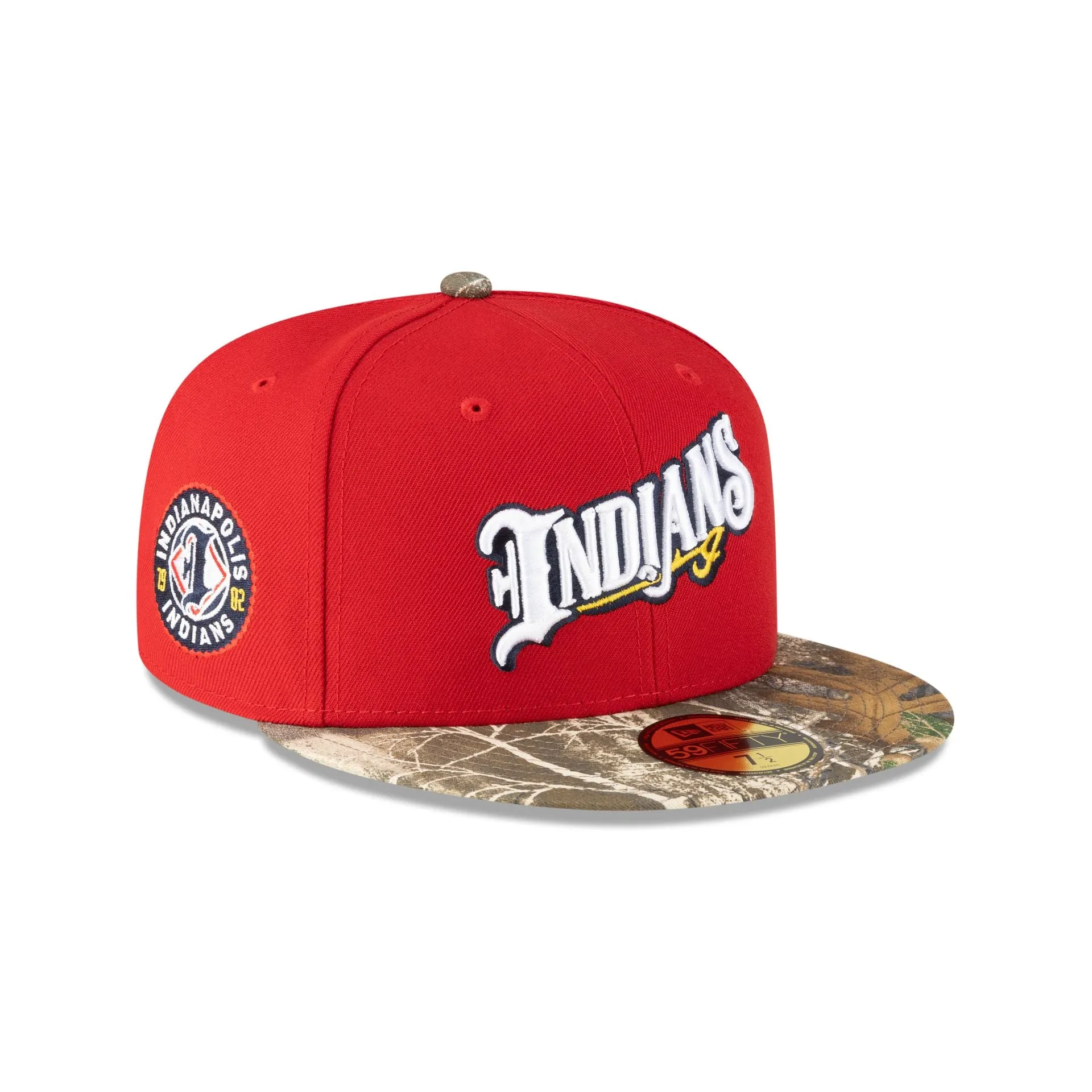 Indianapolis Indians Realtree Visor 59FIFTY Fitted Hat sold by New Era