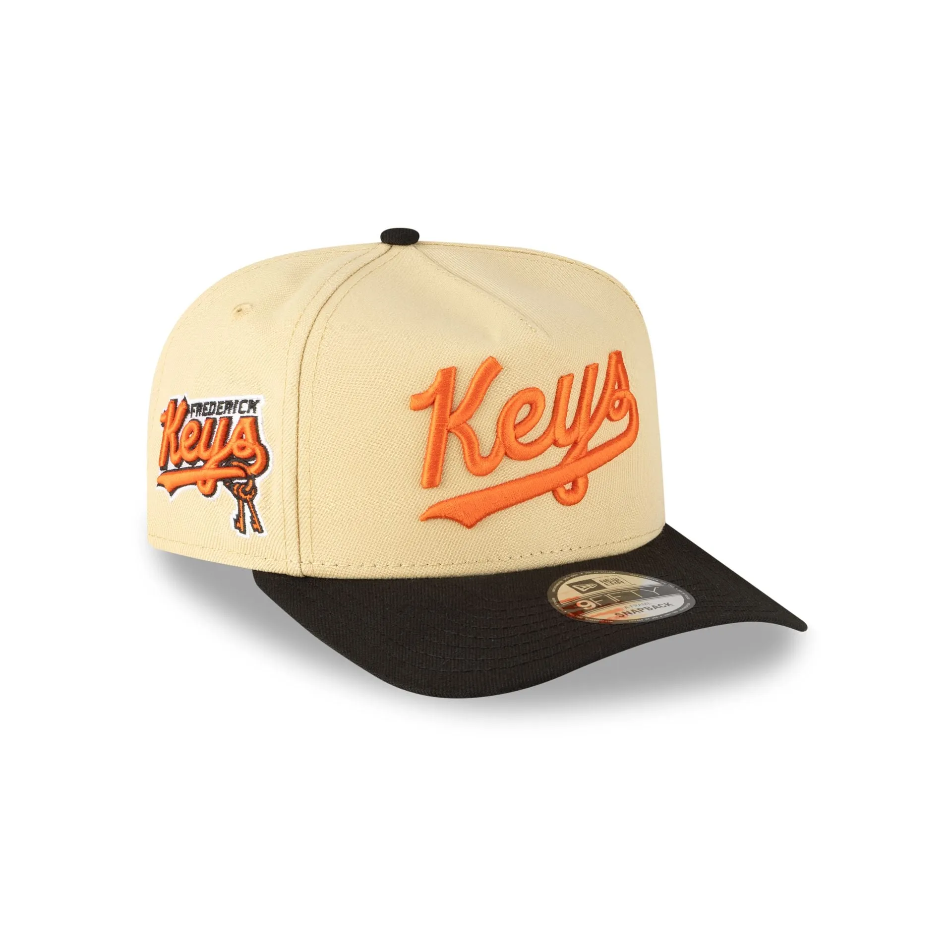 Frederick Keys Vegas Gold 9FIFTY A-Frame Snapback Hat sold by New Era