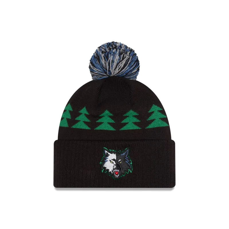 Minnesota Timberwolves 2025 Classic Edition Pom Knit Hat sold by New Era