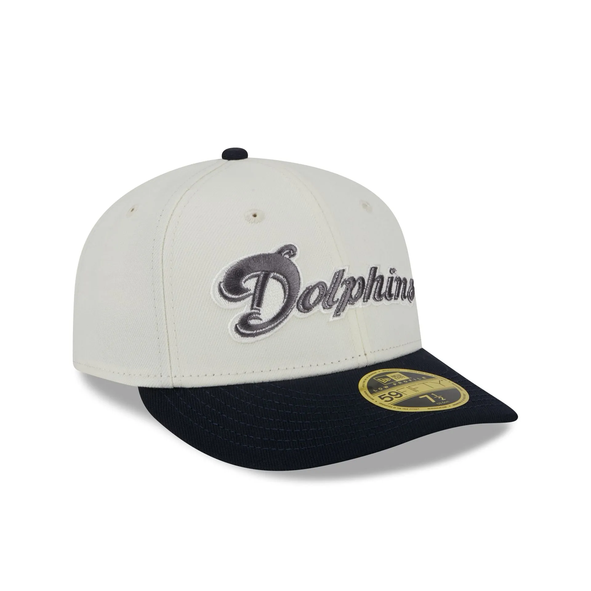 Miami Dolphins Chrome Crown Low Profile 59FIFTY Fitted Hat sold by New Era product image thumbnail 3