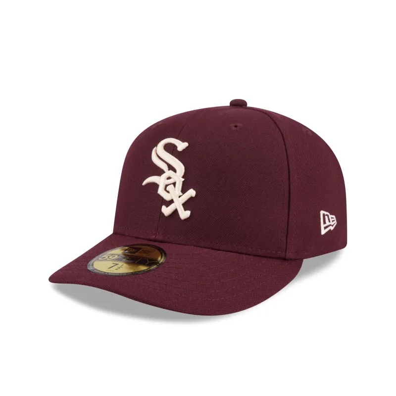 Chicago White Sox Maroon Pre-Curve 59FIFTY Fitted Hat sold by New Era