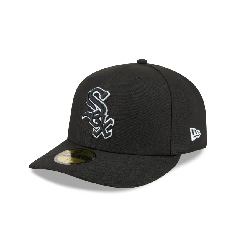 Chicago White Sox Black Pre-Curve 59FIFTY Fitted Hat sold by New Era