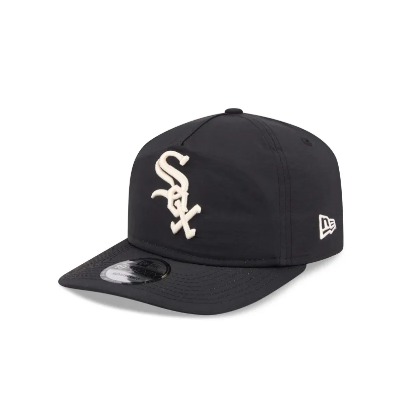 Chicago White Sox Black Nylon 19TWENTY Snapback Hat sold by New Era