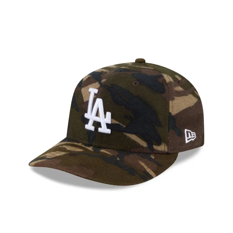 Los Angeles Dodgers Three Looms Camo Pre-Curve 59FIFTY Fitted Hat sold by New Era