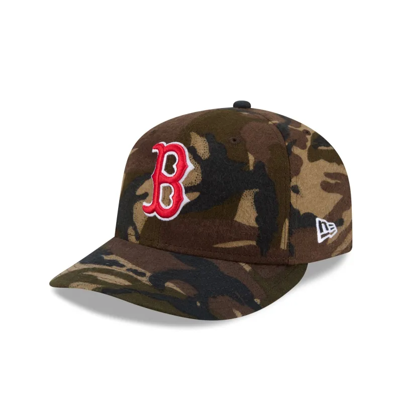 Boston Red Sox Three Looms Camo Pre-Curve 59FIFTY Fitted Hat sold by New Era