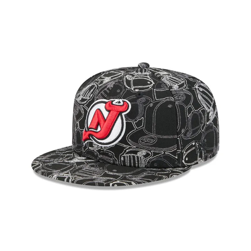 New Jersey Devils Cap Scramble 59FIFTY Fitted Hat sold by New Era