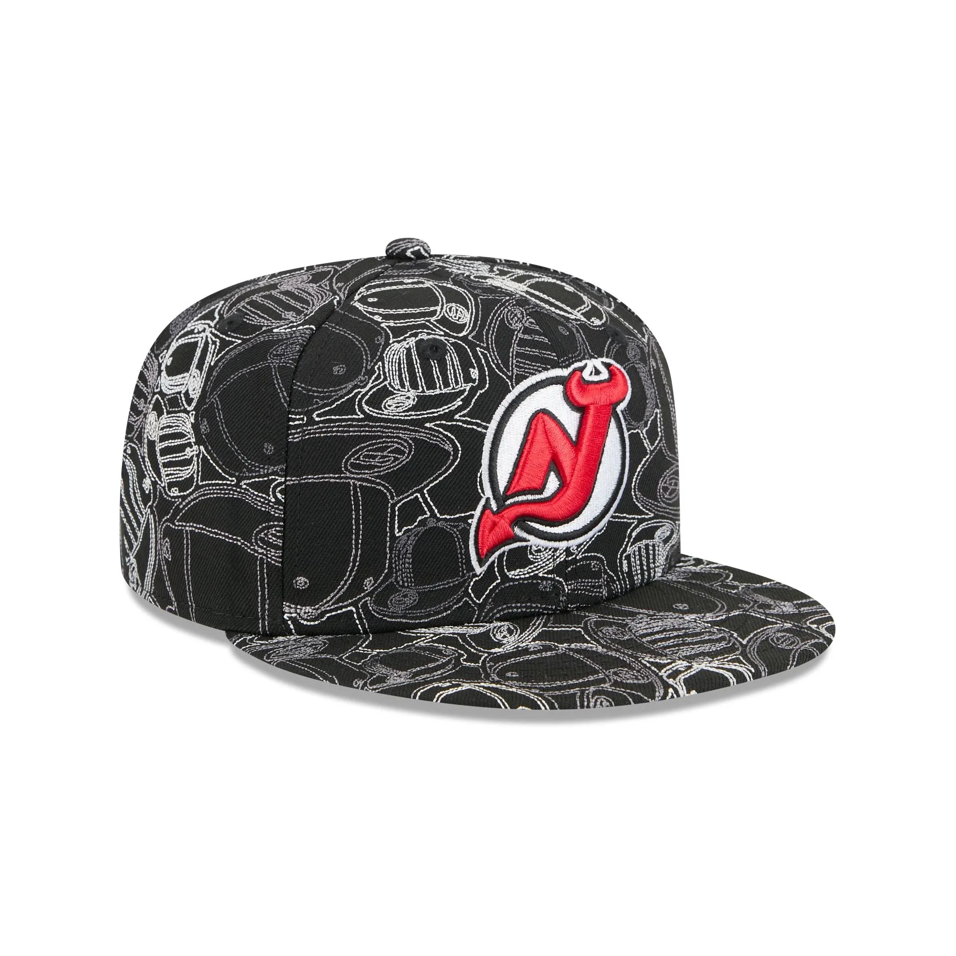 New Jersey Devils Cap Scramble 59FIFTY Fitted Hat sold by New Era product image thumbnail 3