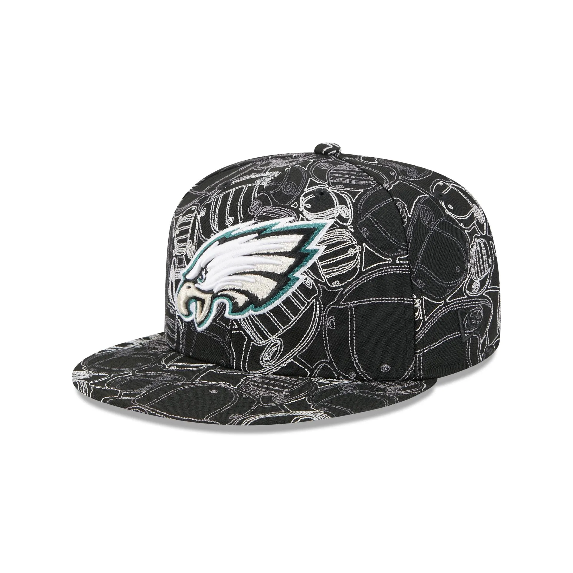Philadelphia Eagles Cap Scramble 59FIFTY Fitted Hat sold by New Era