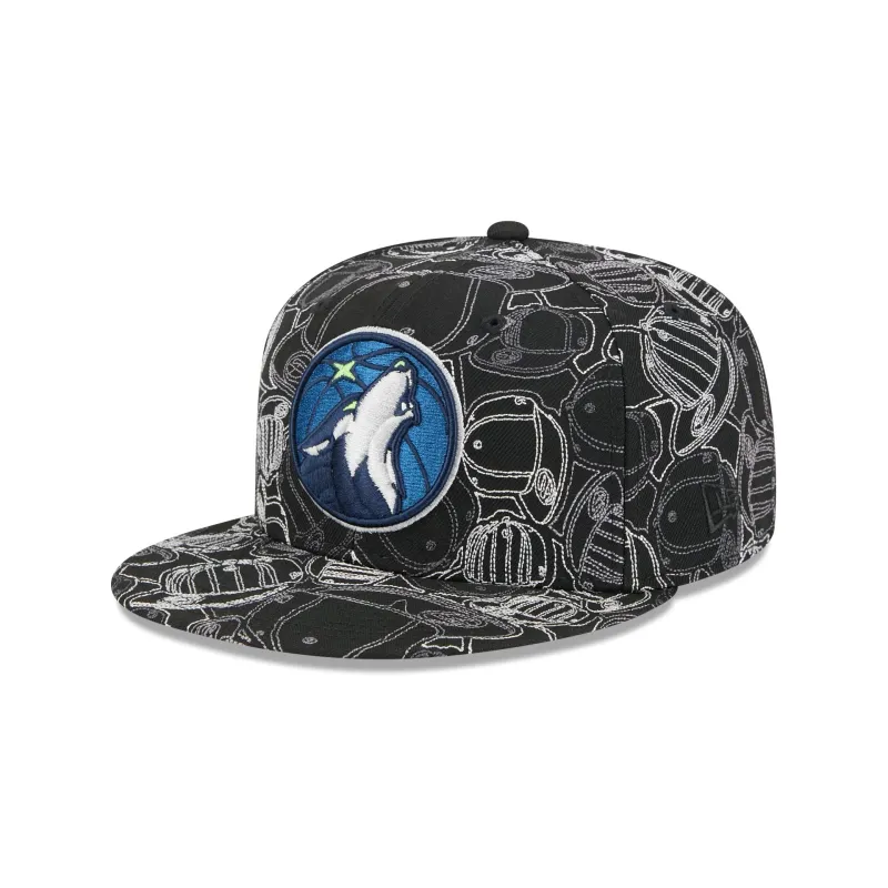 Minnesota Timberwolves Cap Scramble 59FIFTY Fitted Hat sold by New Era