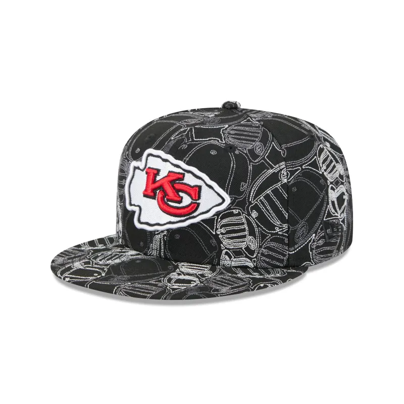 Kansas City Chiefs Cap Scramble 59FIFTY Fitted Hat sold by New Era