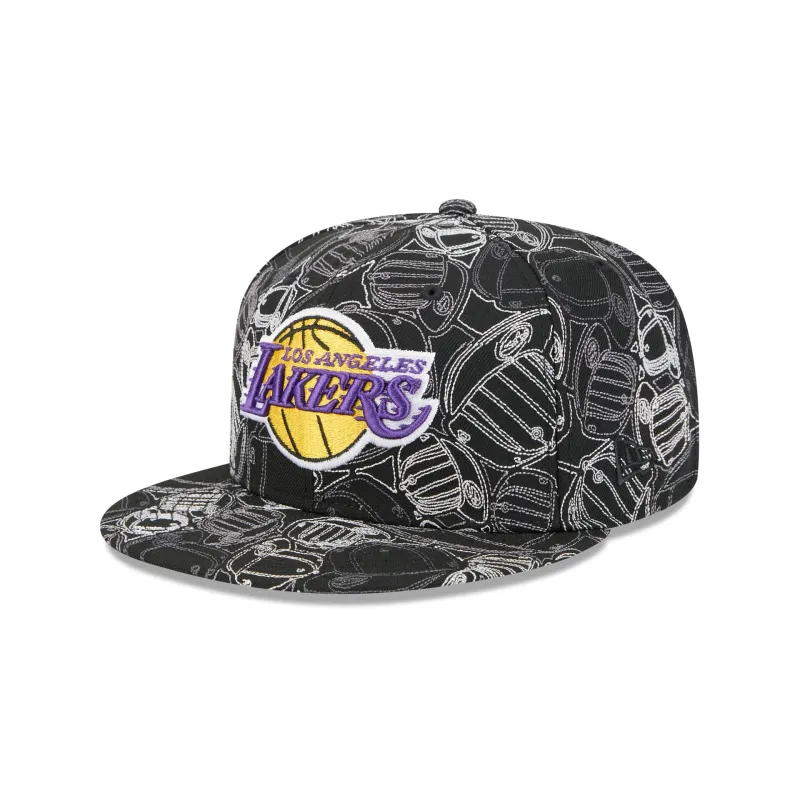 Los Angeles Lakers Cap Scramble 59FIFTY Fitted Hat sold by New Era