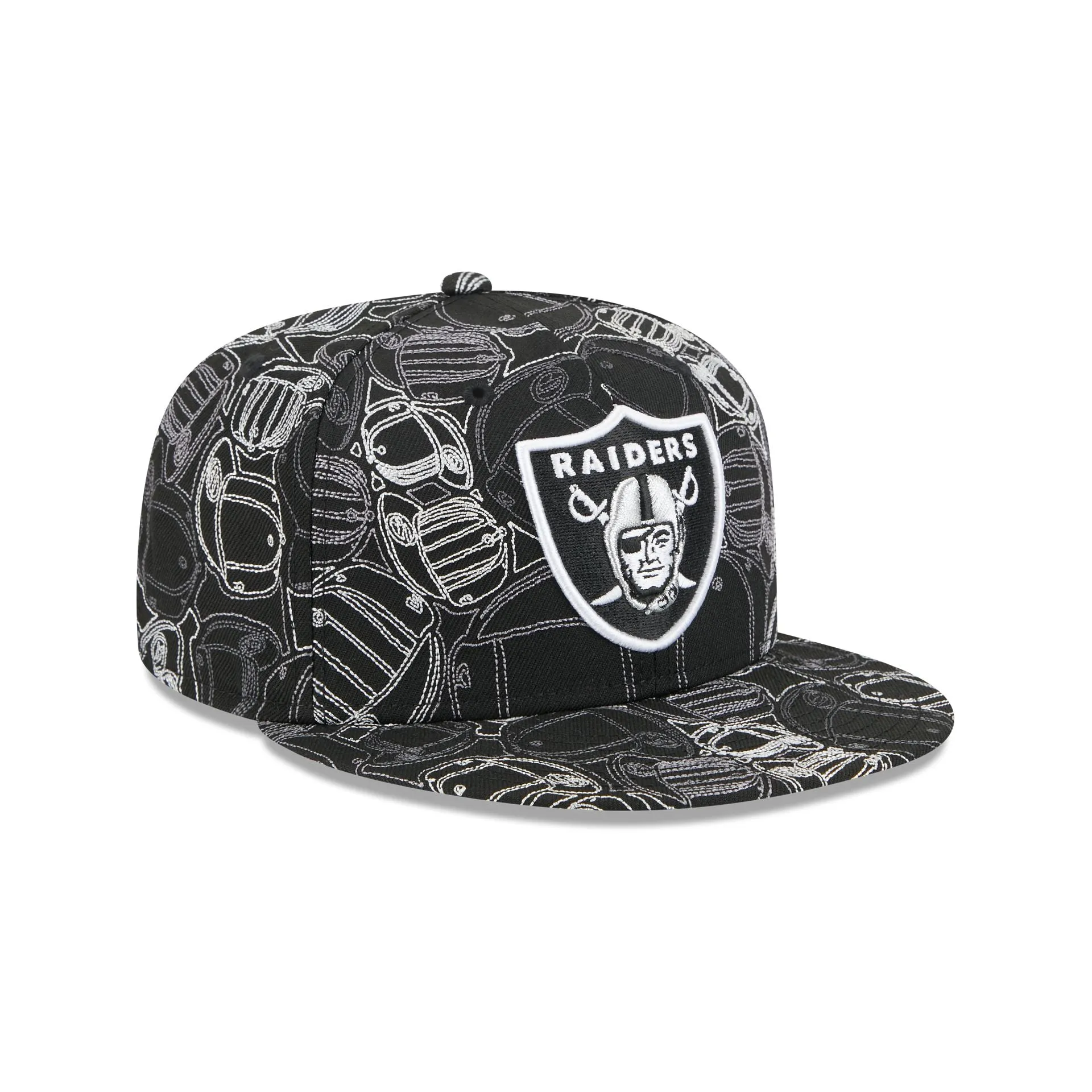 Las Vegas Raiders Cap Scramble 59FIFTY Fitted Hat sold by New Era product image thumbnail 3