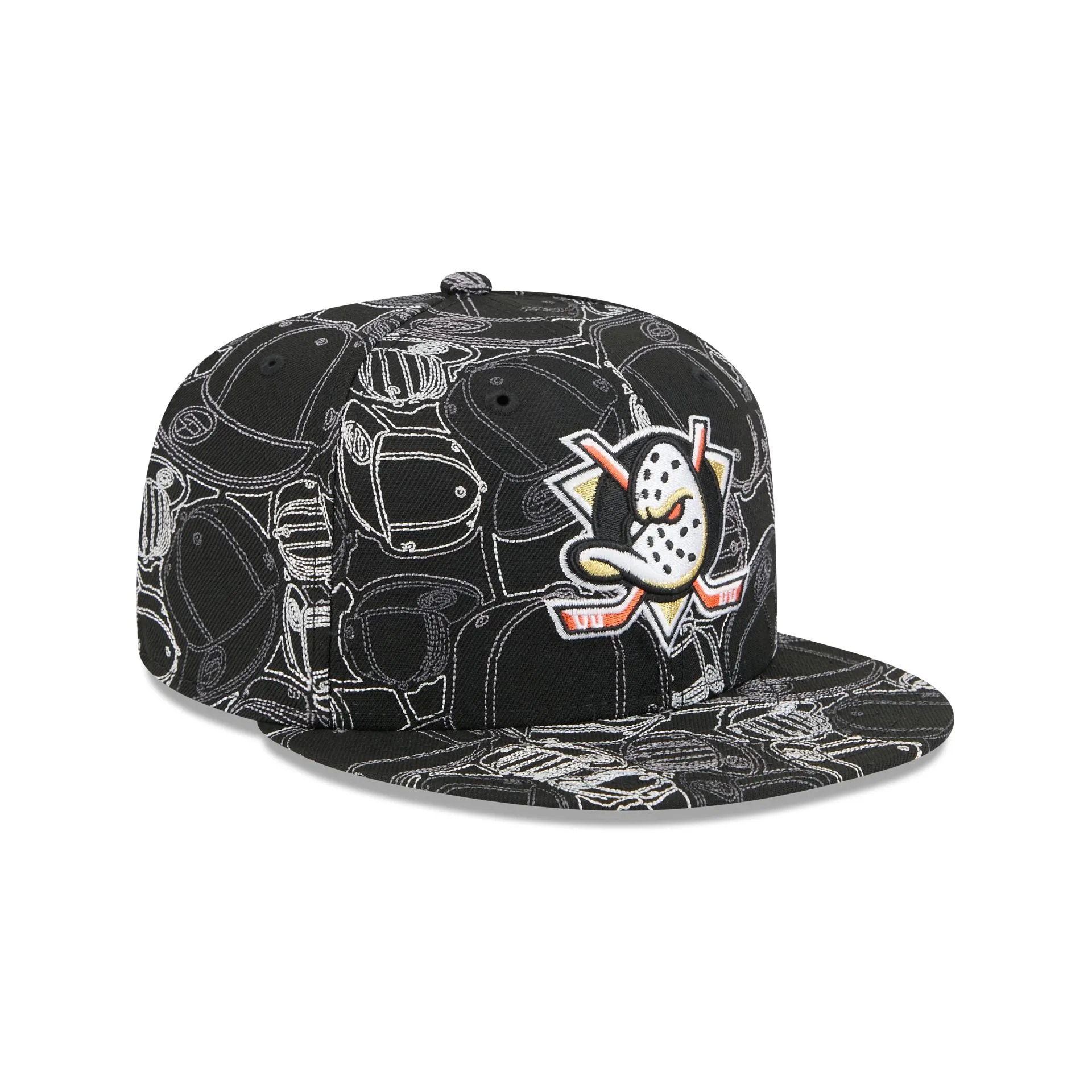 Anaheim Ducks Cap Scramble 59FIFTY Fitted Hat sold by New Era product image thumbnail 3