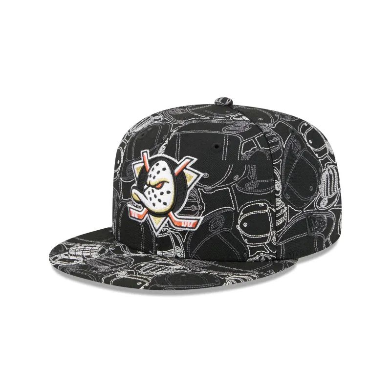 Anaheim Ducks Cap Scramble 59FIFTY Fitted Hat sold by New Era
