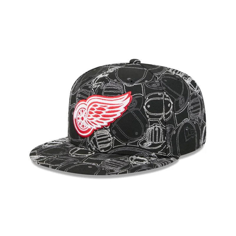 Detroit Red Wings Cap Scramble 59FIFTY Fitted Hat sold by New Era