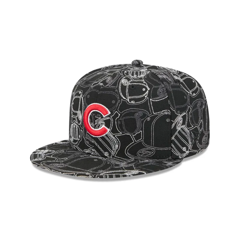 Chicago Cubs Cap Scramble 59FIFTY Fitted Hat sold by New Era