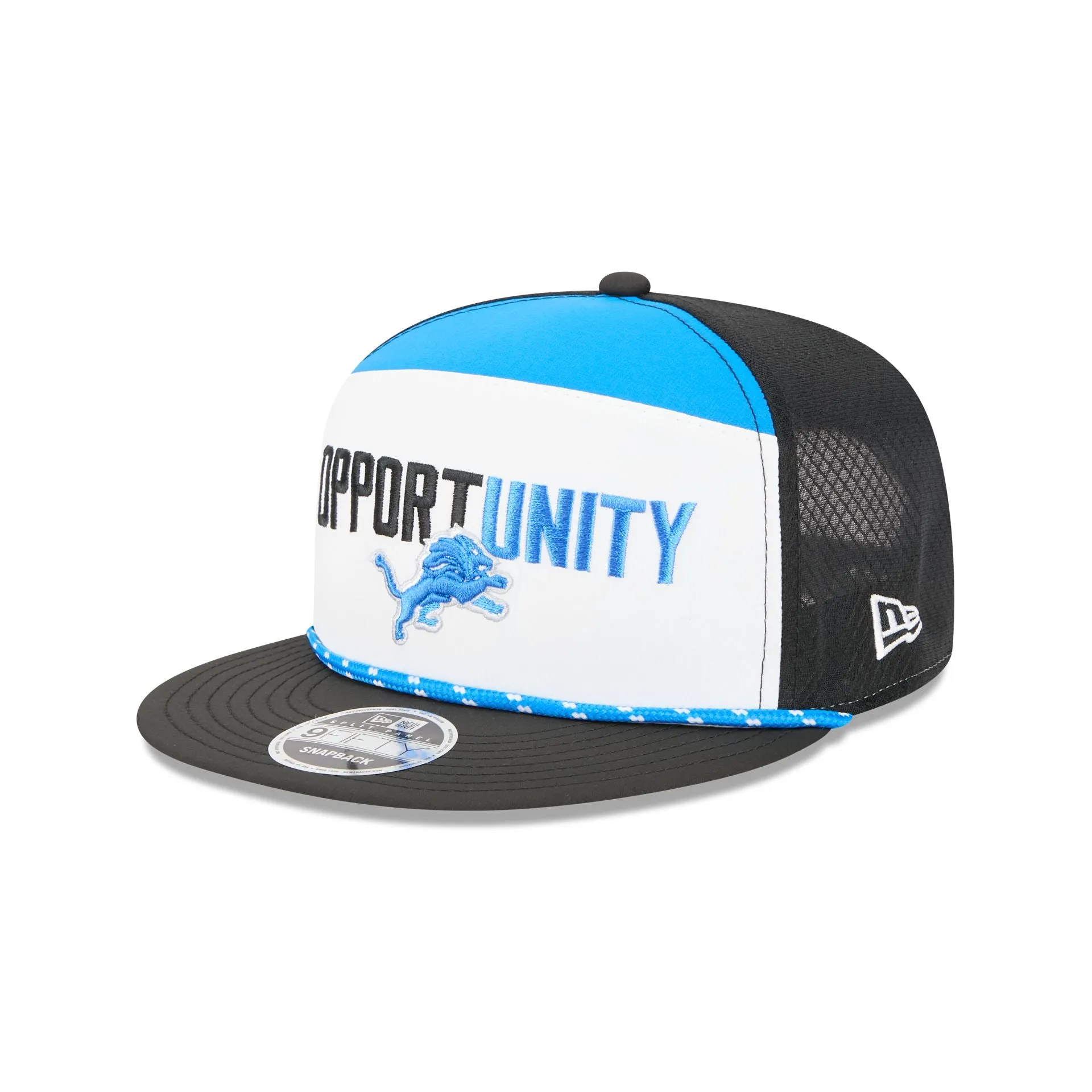 Detroit Lions 2025 Inspire Change Split Panel 9FIFTY Snapback Hat sold by New Era