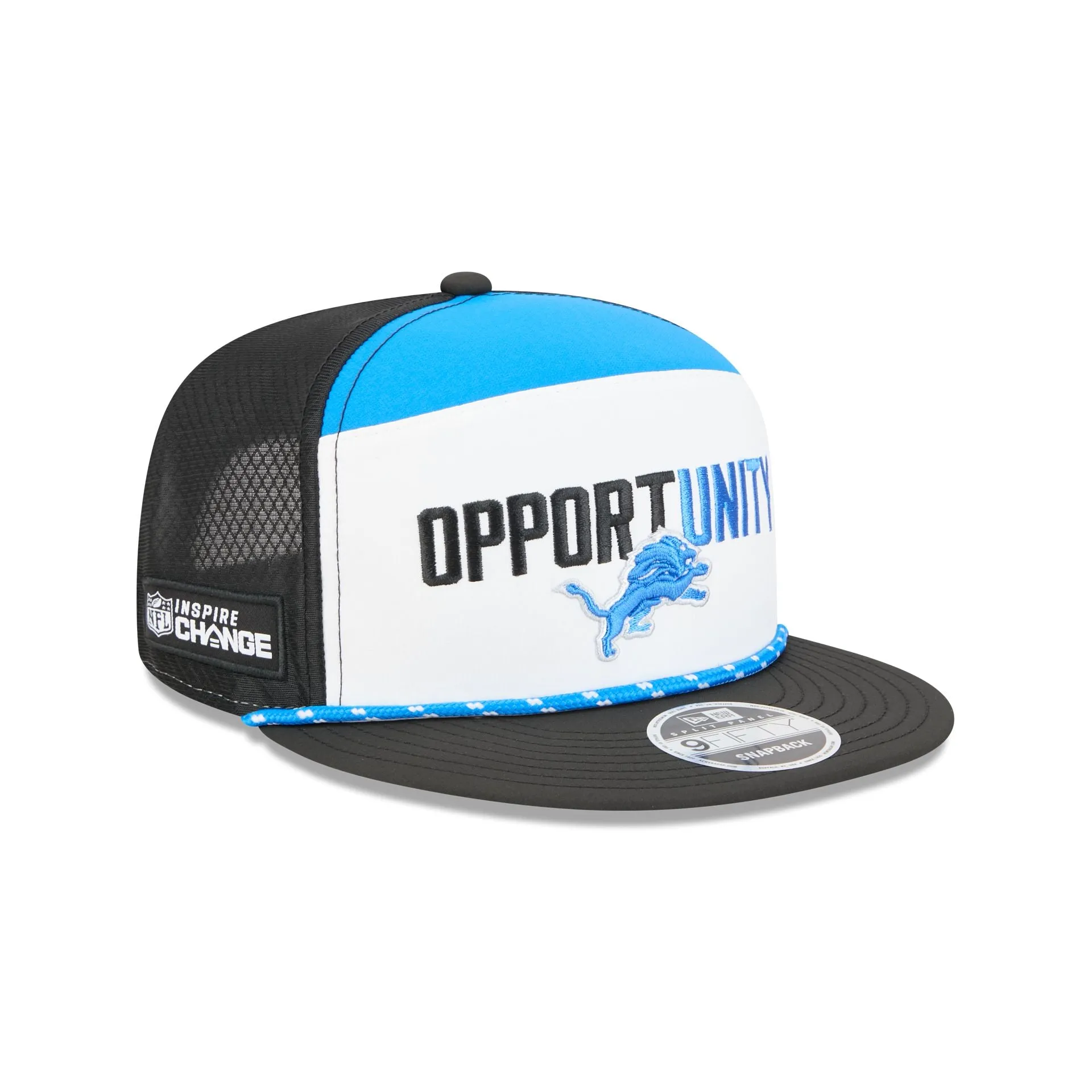 Detroit Lions 2025 Inspire Change Split Panel 9FIFTY Snapback Hat sold by New Era product image thumbnail 3