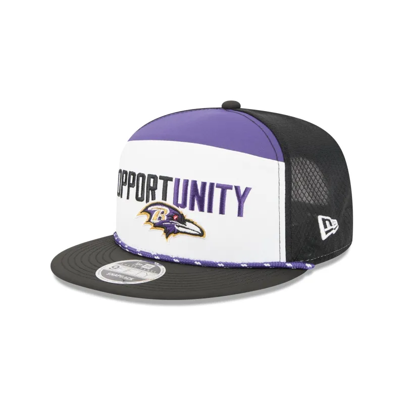 Baltimore Ravens 2025 Inspire Change Split Panel 9FIFTY Snapback Hat sold by New Era