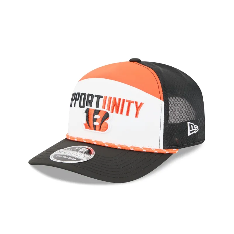 Cincinnati Bengals 2025 Inspire Change Split Panel 9SEVENTY Trucker Hat sold by New Era
