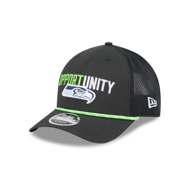 Seattle Seahawks 2025 Inspire Change 9FORTY M-Crown Snapback Hat sold by New Era