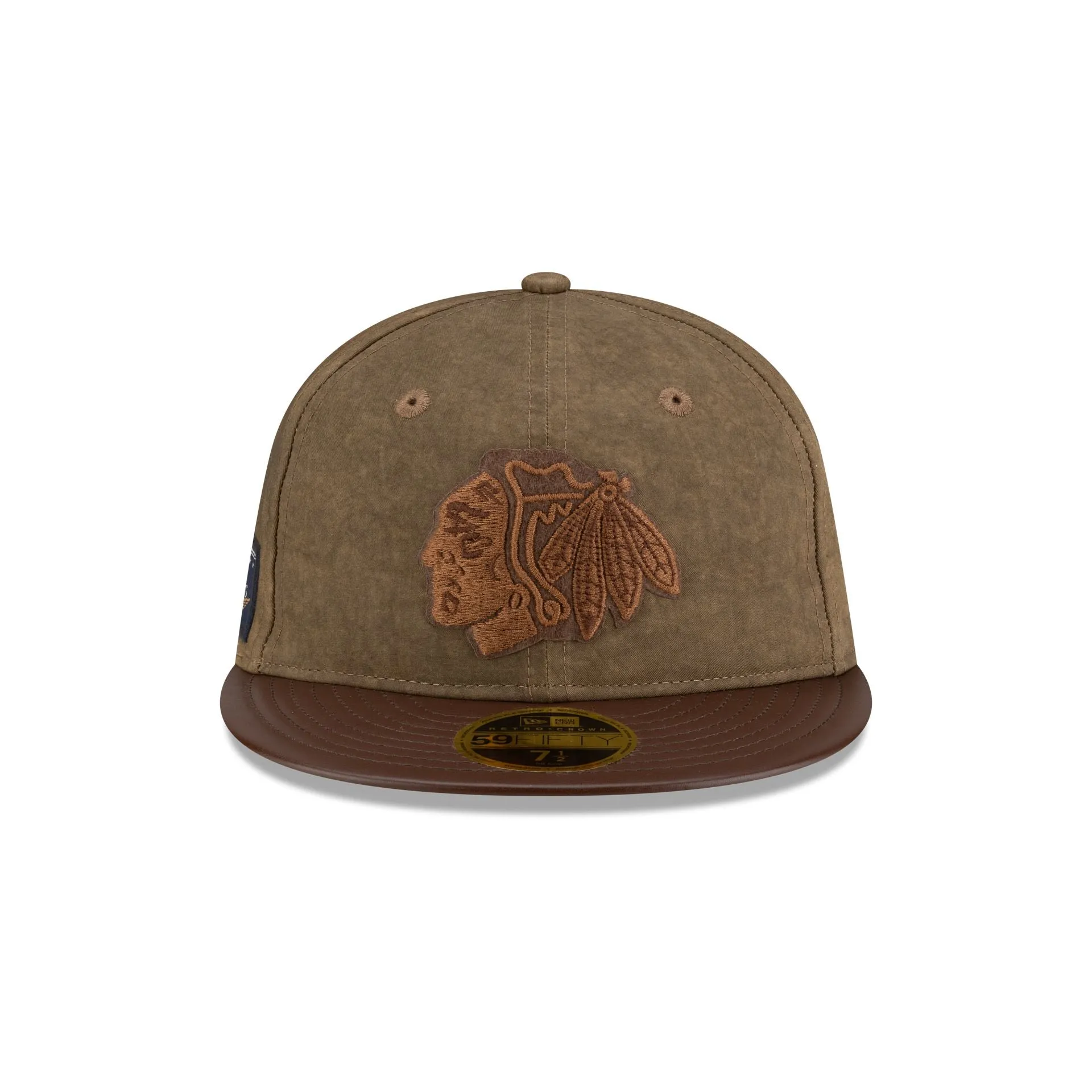 Chicago Blackhawks Utility Linen Retro Crown 59FIFTY Fitted Hat sold by New Era product image thumbnail 2