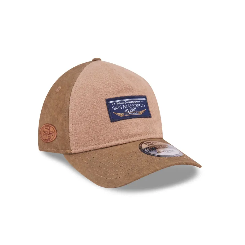 San Francisco 49ers Utility Linen 9TWENTY A-Frame Adjustable Hat made by New Era