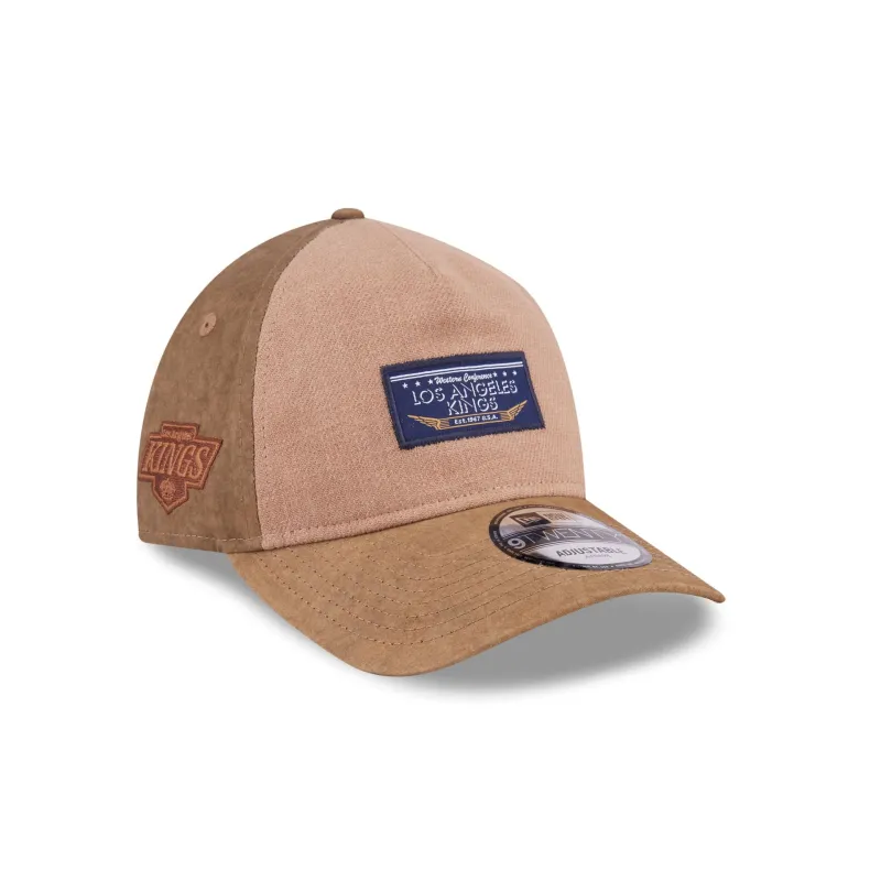 Los Angeles Kings Utility Linen 9TWENTY A-Frame Adjustable Hat sold by New Era