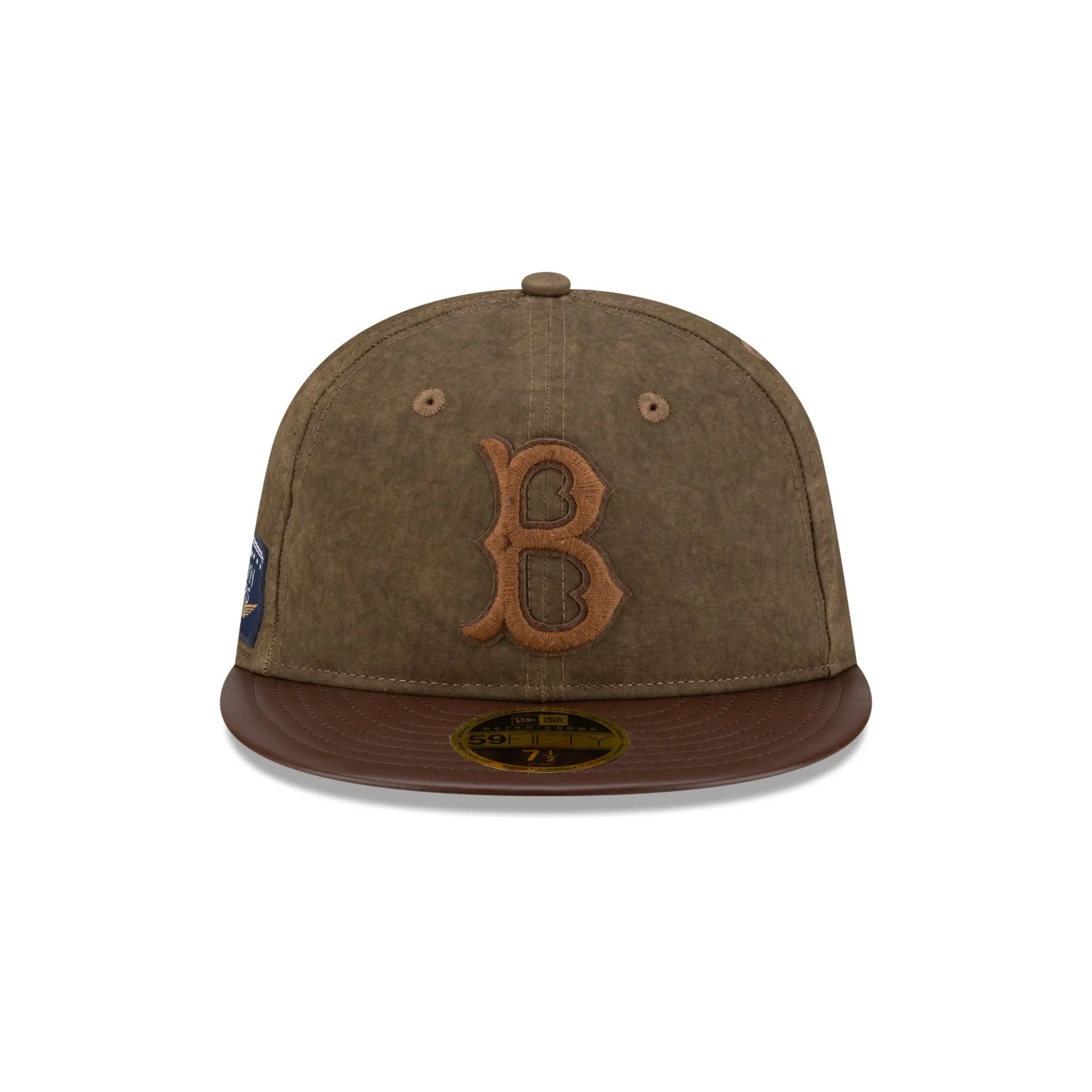 Brooklyn Dodgers Utility Linen Retro Crown 59FIFTY Fitted Hat sold by New Era product image thumbnail 2