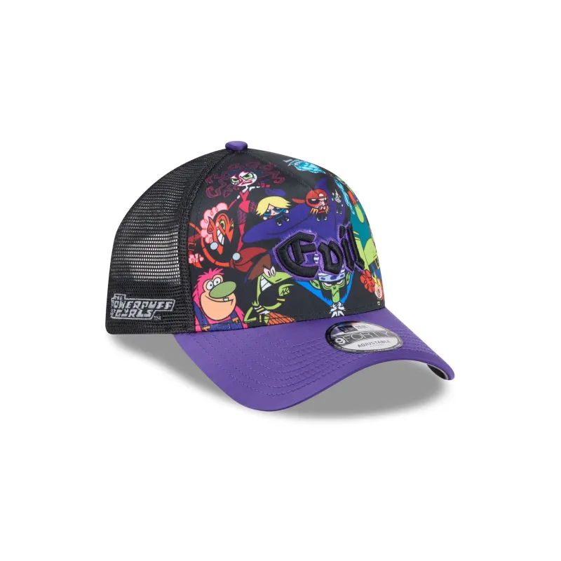 The Powerpuff Girls Evil 9FORTY A-Frame Trucker Snapback Hat sold by New Era