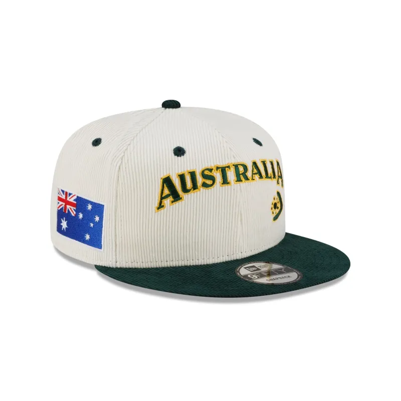 Australia 2025 World Baseball Classic Corduroy 9FIFTY Snapback Hat sold by New Era