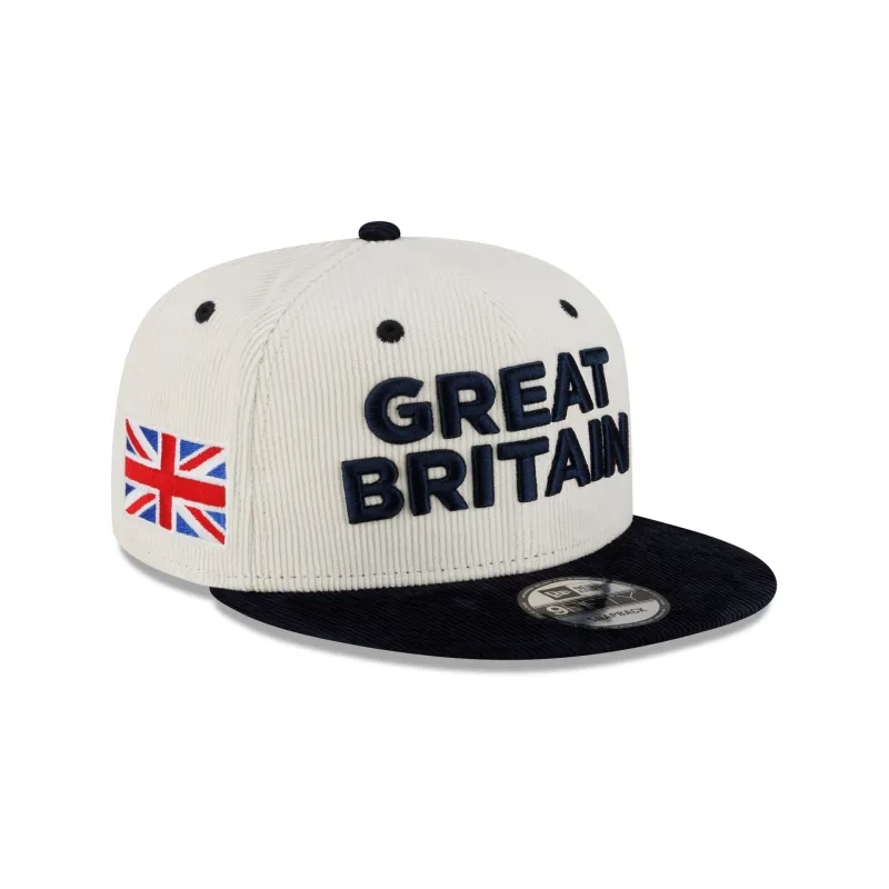 Great Britain 2025 World Baseball Classic Corduroy 9FIFTY Snapback Hat sold by New Era
