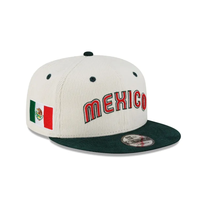 Mexico Baseball 2025 World Baseball Classic Corduroy 9FIFTY Snapback Hat sold by New Era