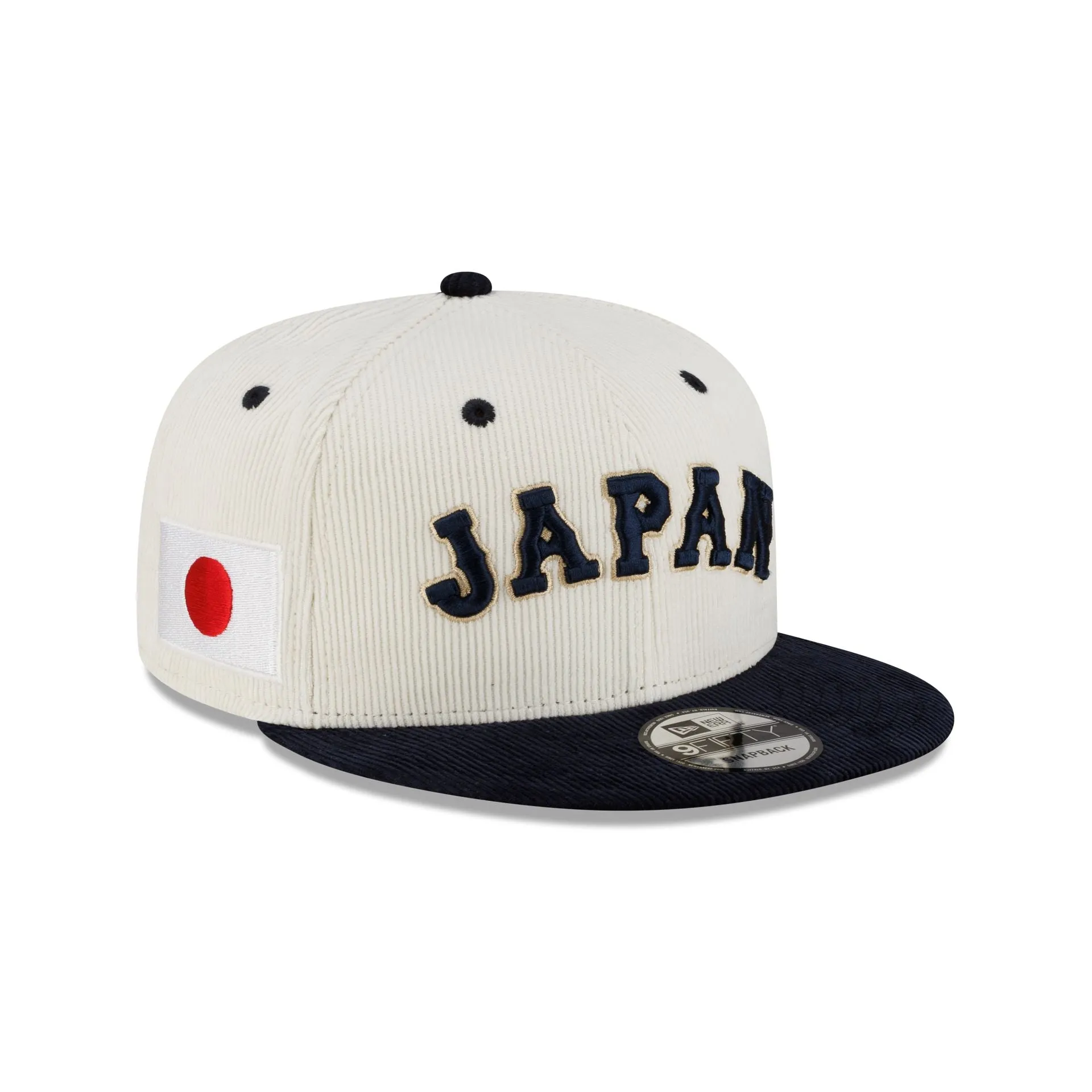 Japan 2025 World Baseball Classic Corduroy 9FIFTY Snapback Hat sold by New Era