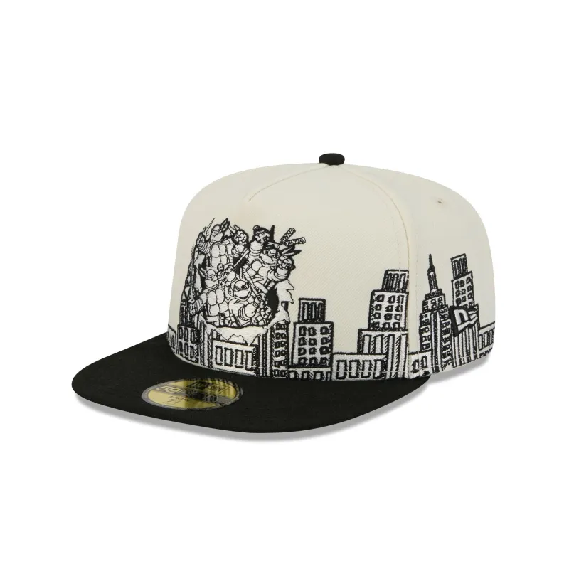 Teenage Mutant Ninja Turtles Cityscape 59FIFTY A-Frame Fitted Hat sold by New Era
