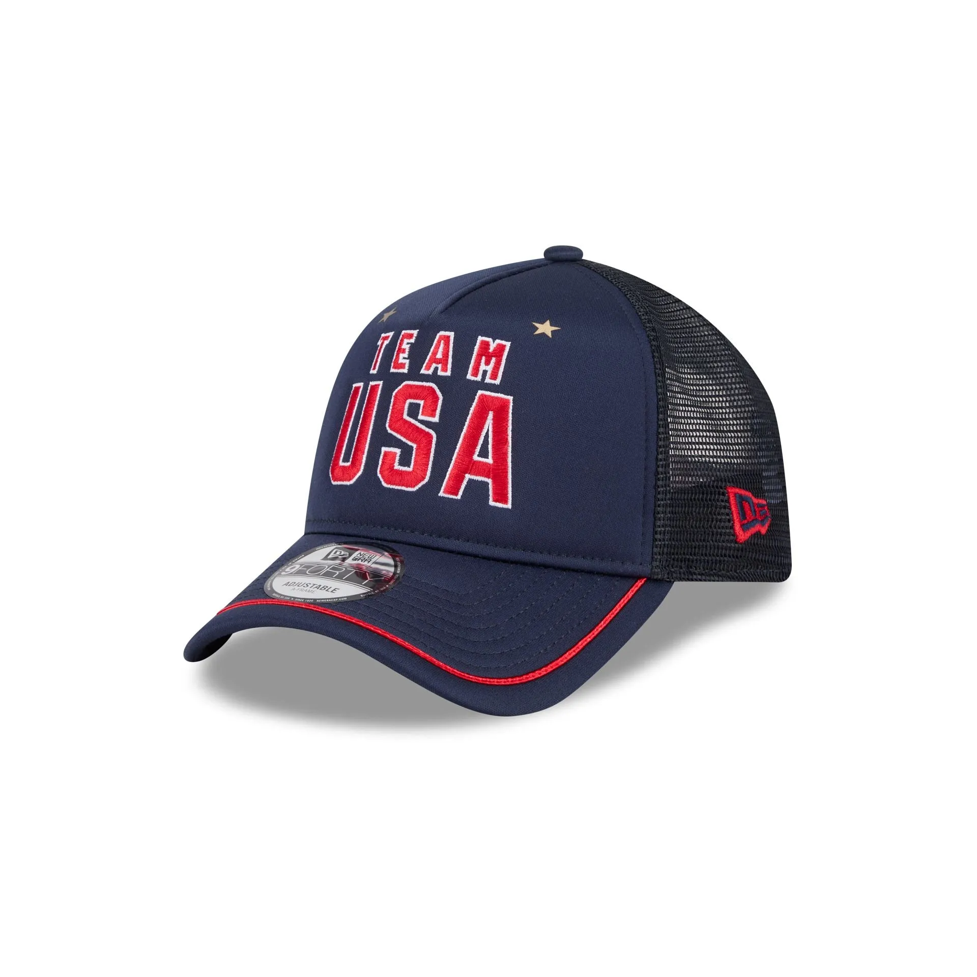 Team USA Navy 9FORTY A-Frame Snapback Hat sold by New Era