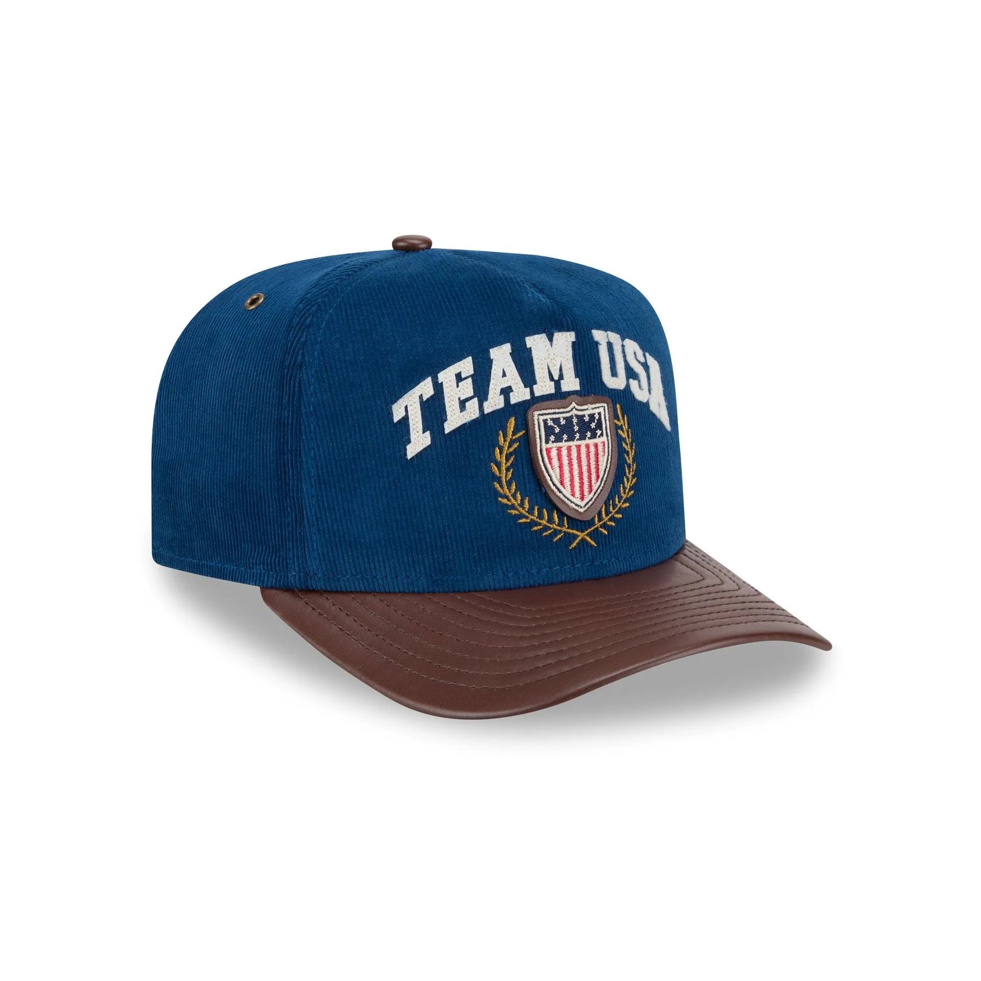 Team USA Cord Faux Leather 9FIFTY A-Frame Snapback Hat sold by New Era product image thumbnail 3
