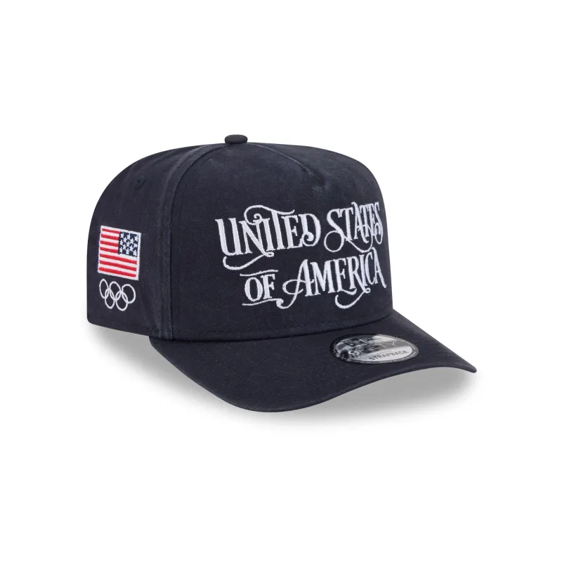 Team USA Script 9FIFTY A-Frame Strapback Hat sold by New Era