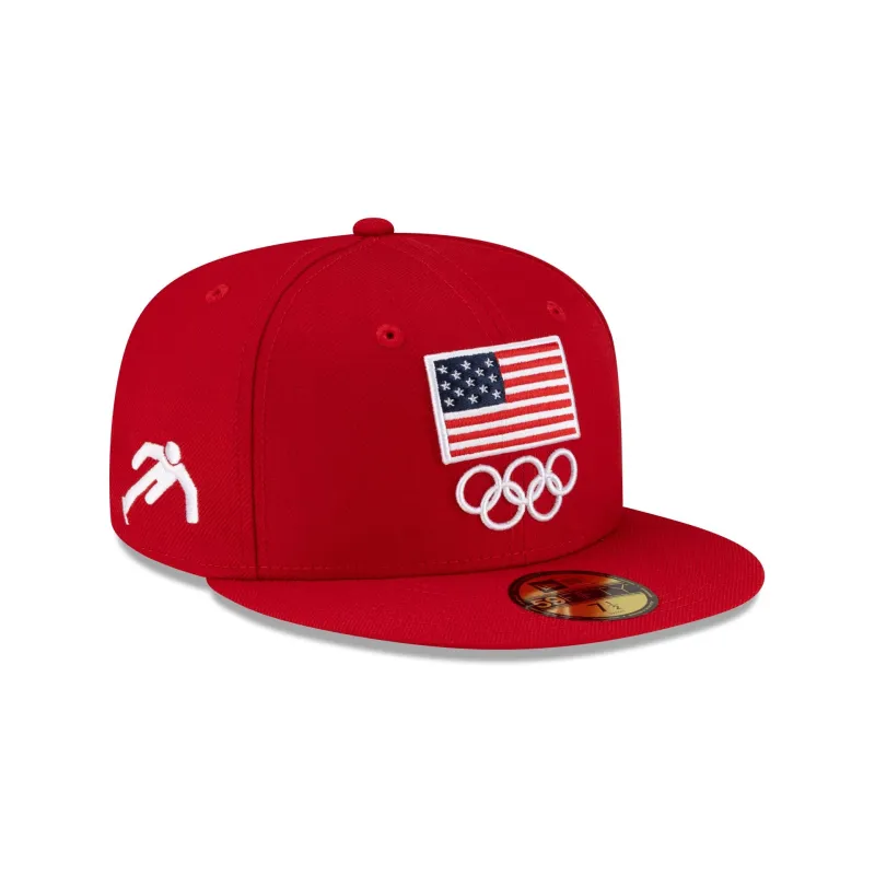 Team USA Short Track Speed Skating 59FIFTY Fitted Hat sold by New Era