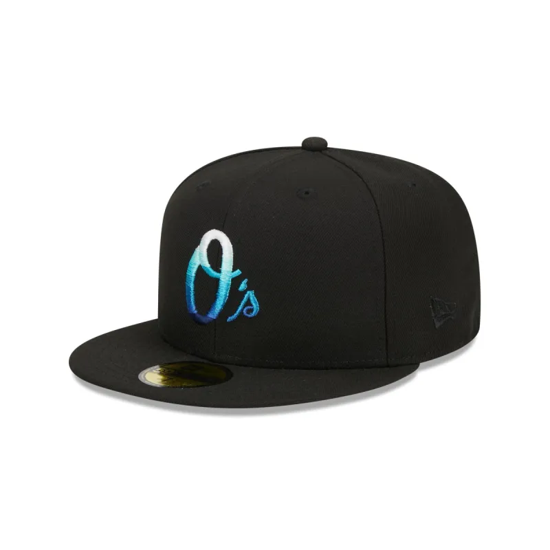 Baltimore Orioles Metallic Gradient 59FIFTY Fitted Hat sold by New Era