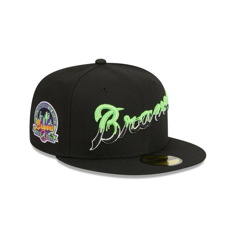 Atlanta Braves Slime Drip 59FIFTY Fitted Hat made by New Era