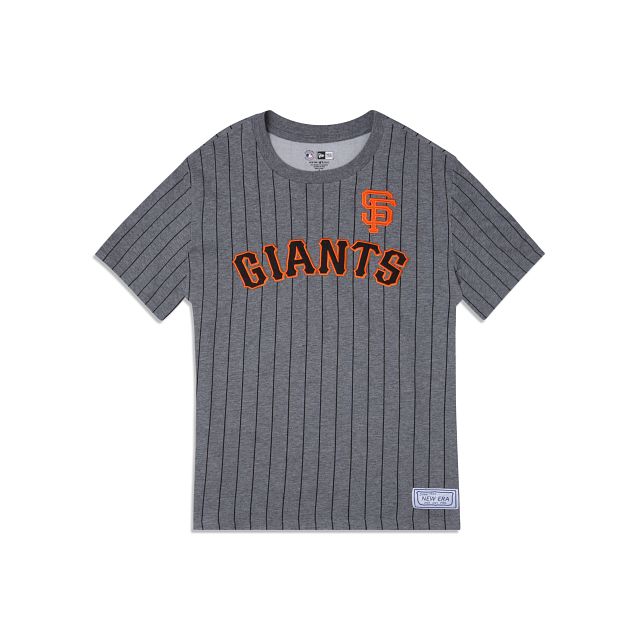 San Francisco Giants Striped Gray T-Shirt sold by New Era