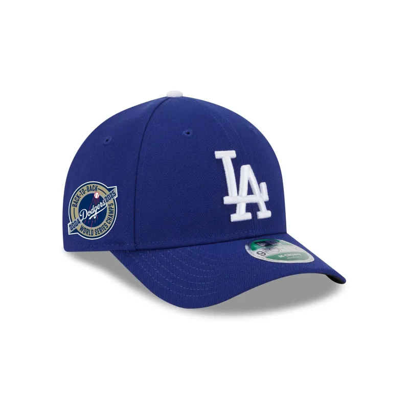 Los Angeles Dodgers 2025 World Series Champions Back-to-Back Circle Patch 9FORTY M-Crown Snapback Hat sold by New Era