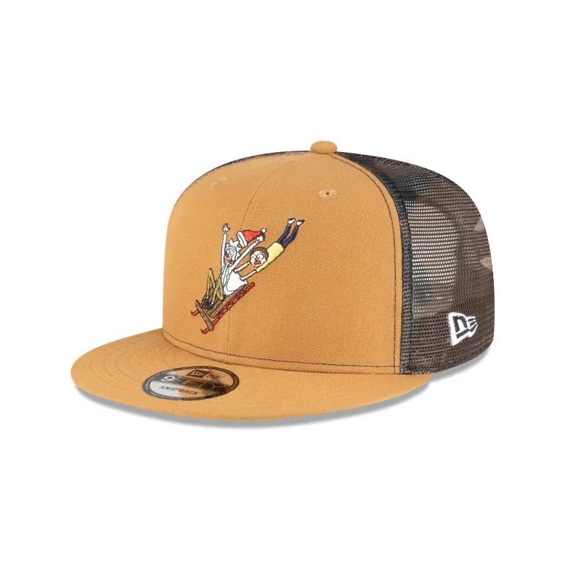 Rick and Morty Rickmas Sled 9FIFTY Trucker Hat made by New Era