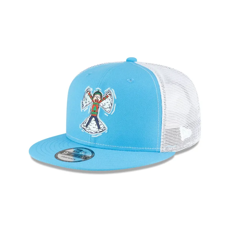 Rick and Morty Rickmas Morty Snow Angel 9FIFTY Trucker Hat made by New Era