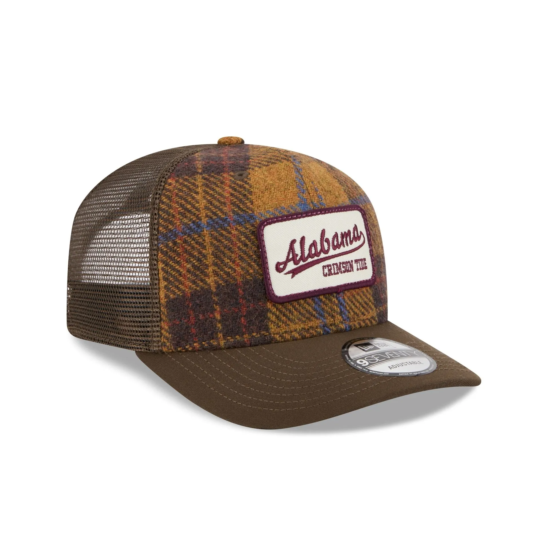 Alabama Crimson Tide Wool Plaid 9SEVENTY Trucker Hat sold by New Era product image thumbnail 3
