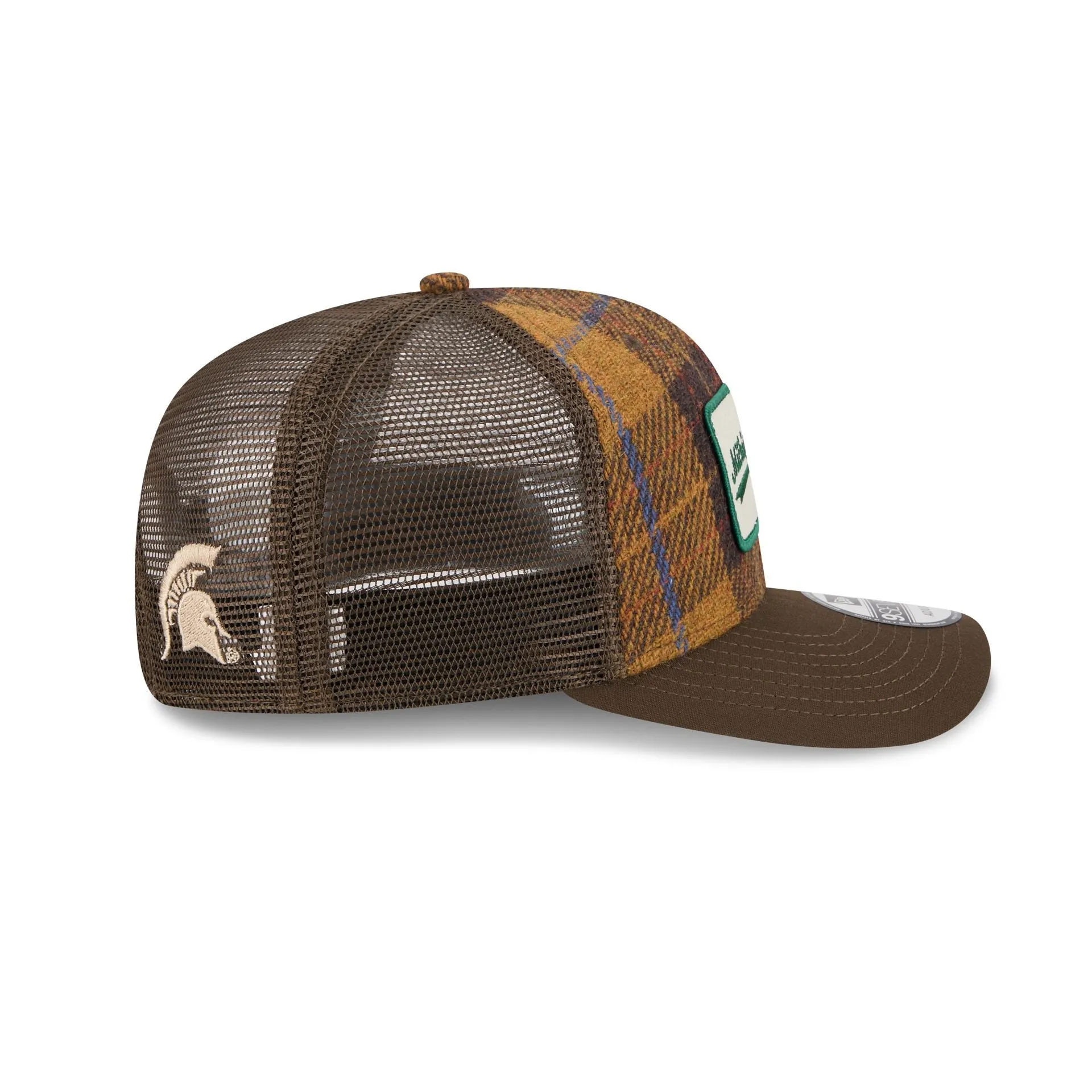 Michigan State Spartans Wool Plaid 9SEVENTY Trucker Hat sold by New Era product image thumbnail 4