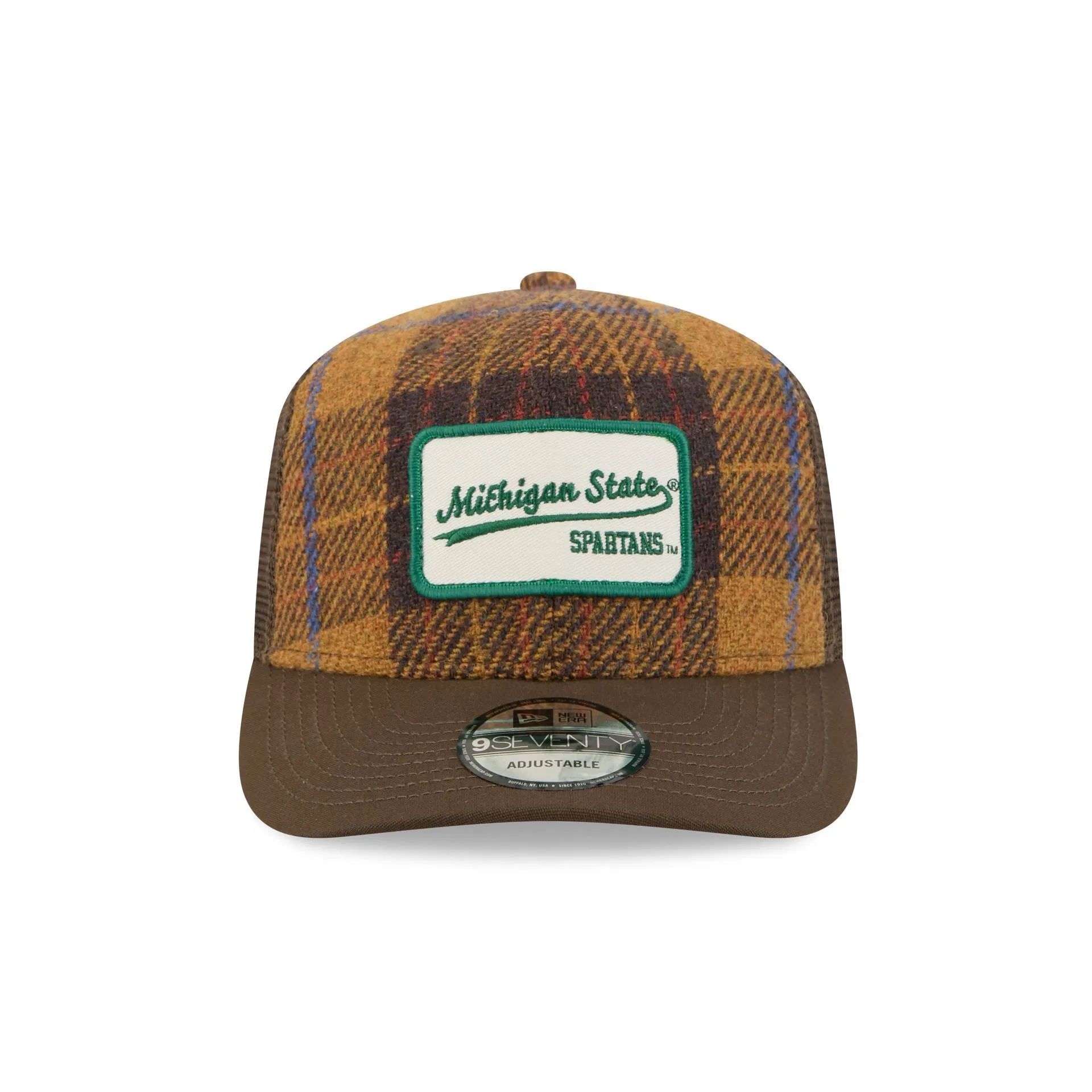 Michigan State Spartans Wool Plaid 9SEVENTY Trucker Hat sold by New Era product image thumbnail 2