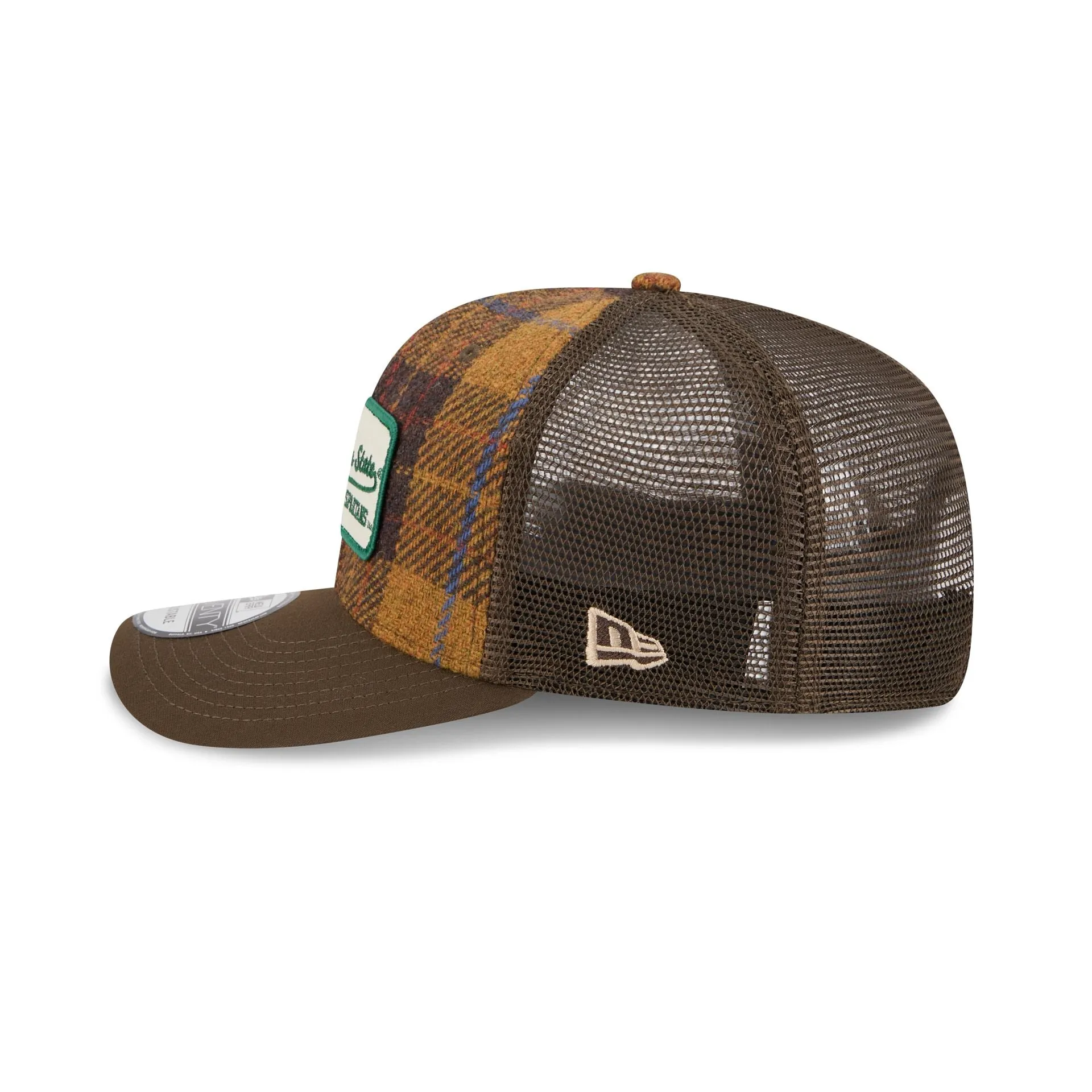 Michigan State Spartans Wool Plaid 9SEVENTY Trucker Hat sold by New Era product image thumbnail 5